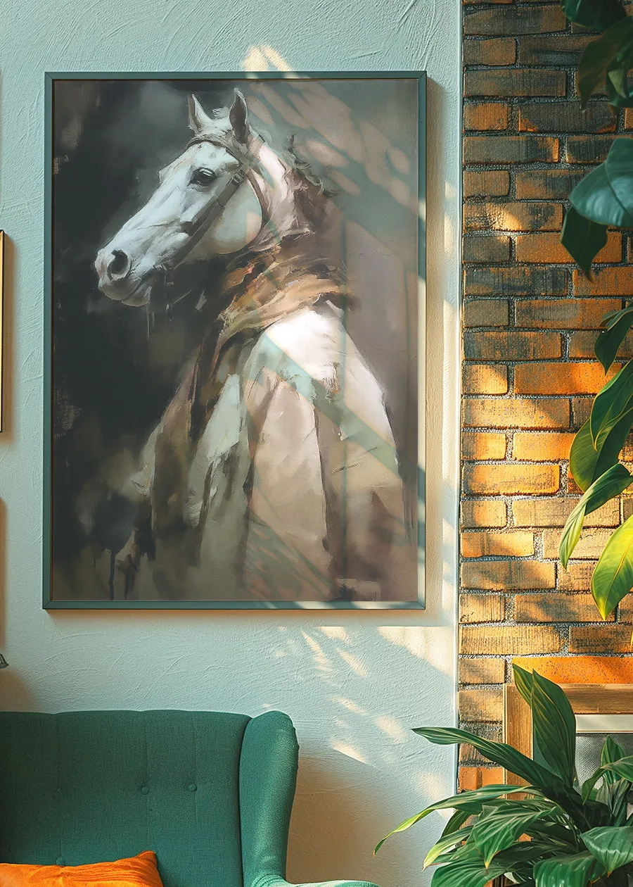 Horse Head Painting Renaissance Style Portrait